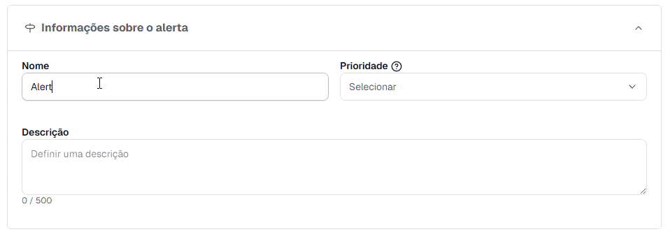 3. Definir nome etc.